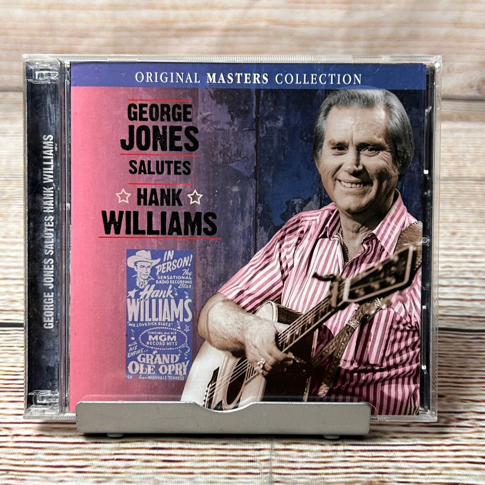 George Jones Salutes Hank Williams CD Original Masters Collection Play 2 Disc